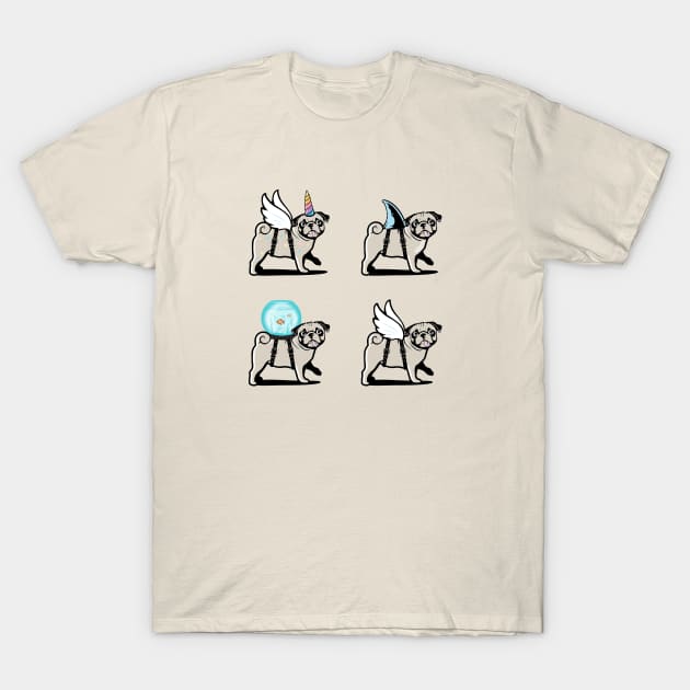 PUGS T-Shirt by Vin Zzep